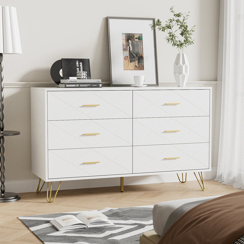 Wright - Modern 6 Drawer Dresser