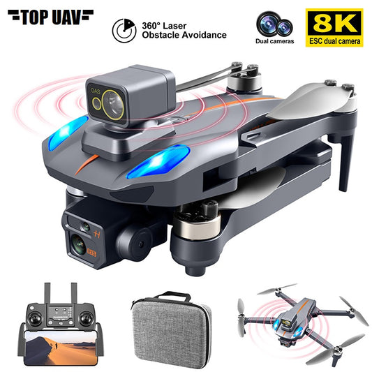 TOP UAV K911 MAX GPS Drone with Obstacle Avoidance, 8K DualHD Camera, Brushless Motor Foldable