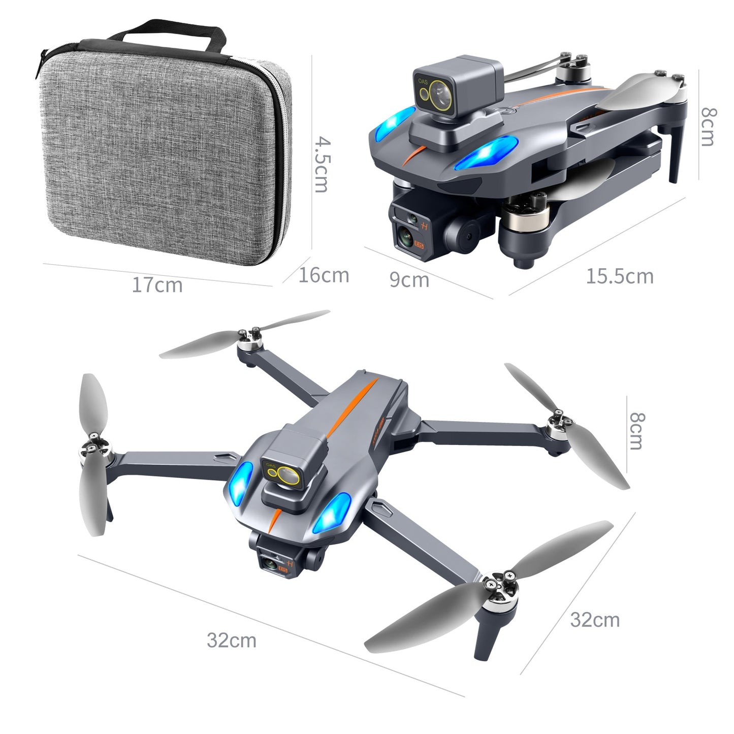 TOP UAV K911 MAX GPS Drone with Obstacle Avoidance, 8K DualHD Camera, Brushless Motor Foldable